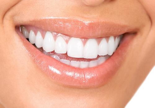beautiful white teeth