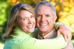 older couple with nice teeth