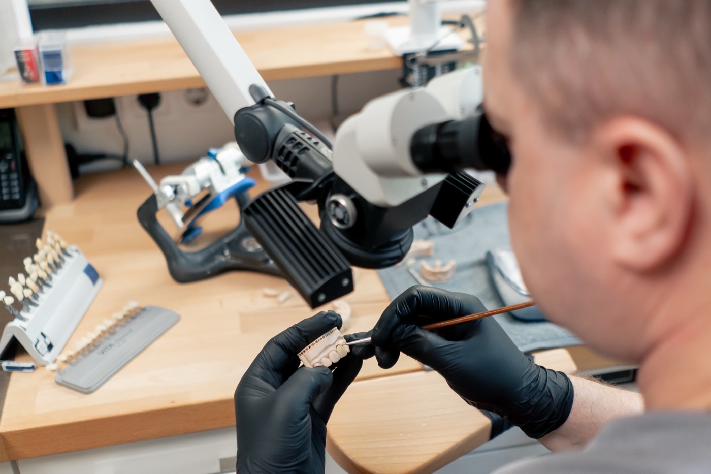 Island Dental on-site dental lab — restorations crafted in-house