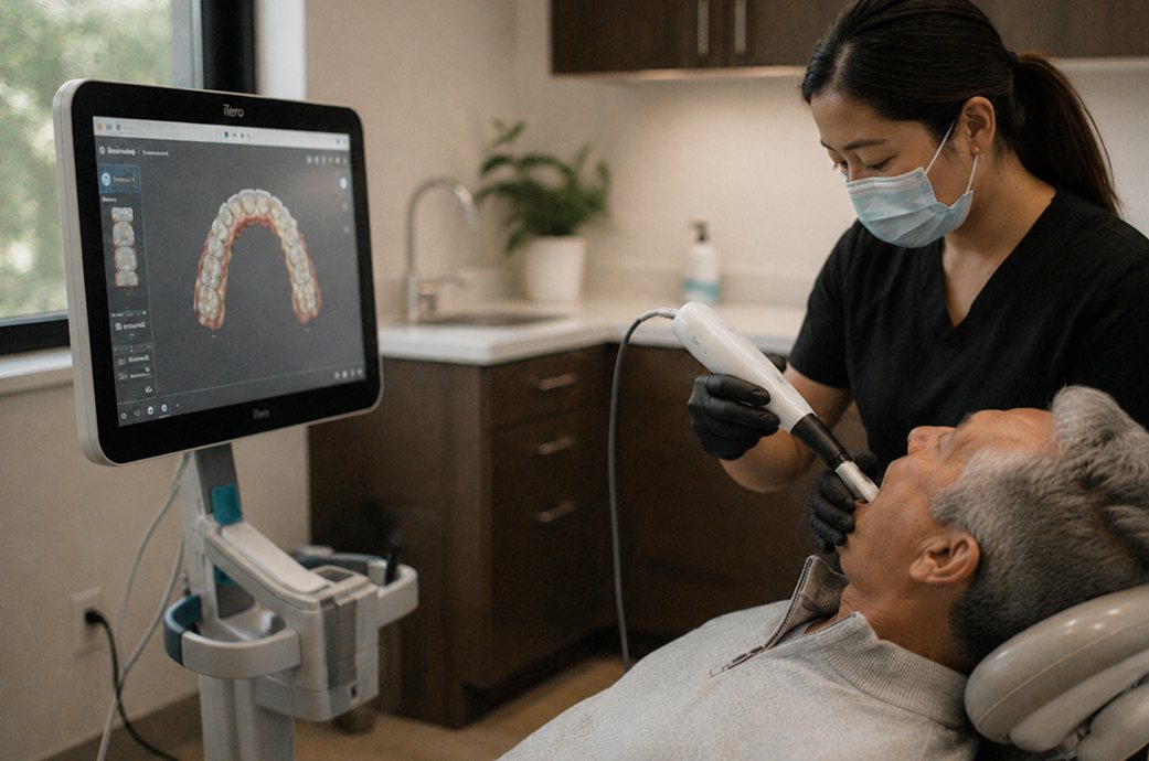 TRIOS digital scanner imaging at Island Dental