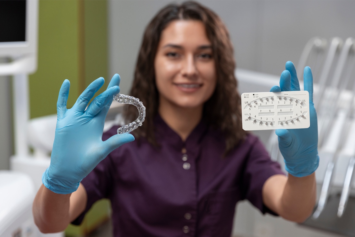 Invisalign clear aligners compared with clear and metal braces