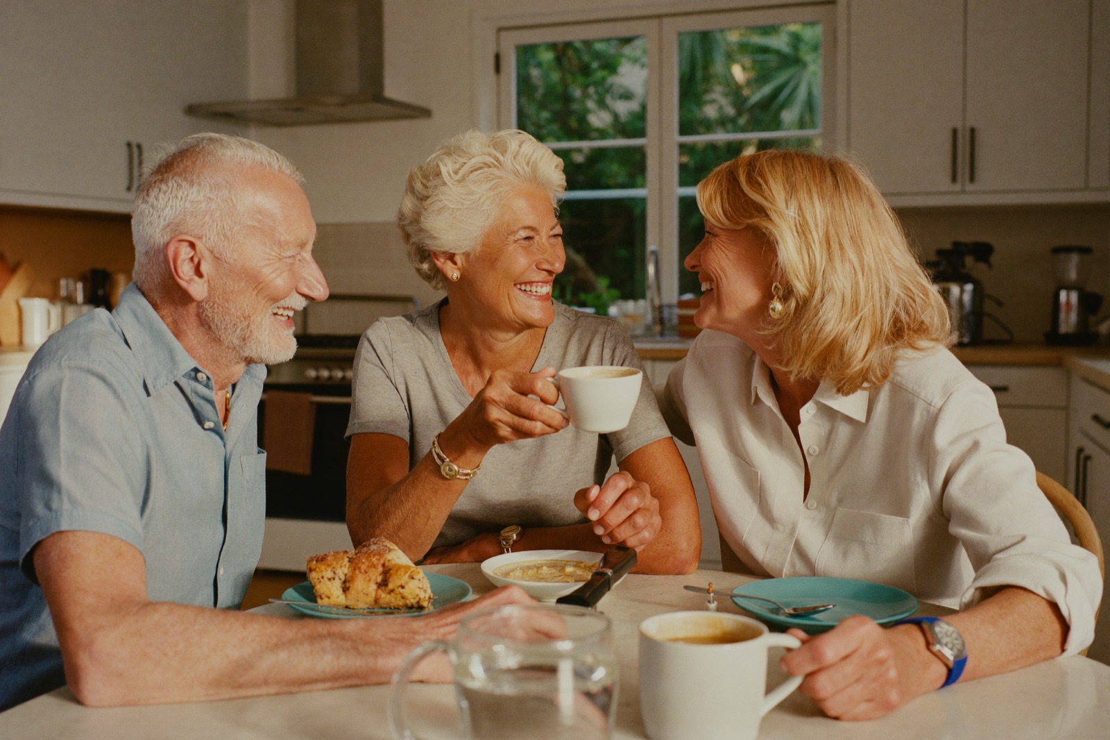Island Dental patient smiling after a same-day denture repair