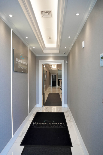 Island Dental office interior hallway