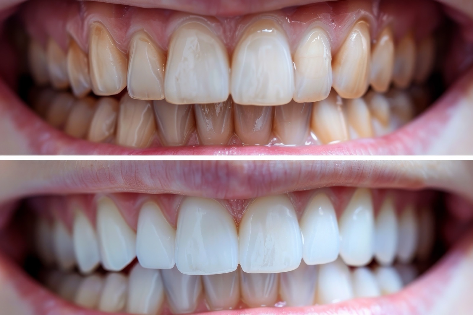 Professional teeth whitening results at Island Dental