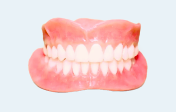 Immediate denture prepared in advance at Island Dental